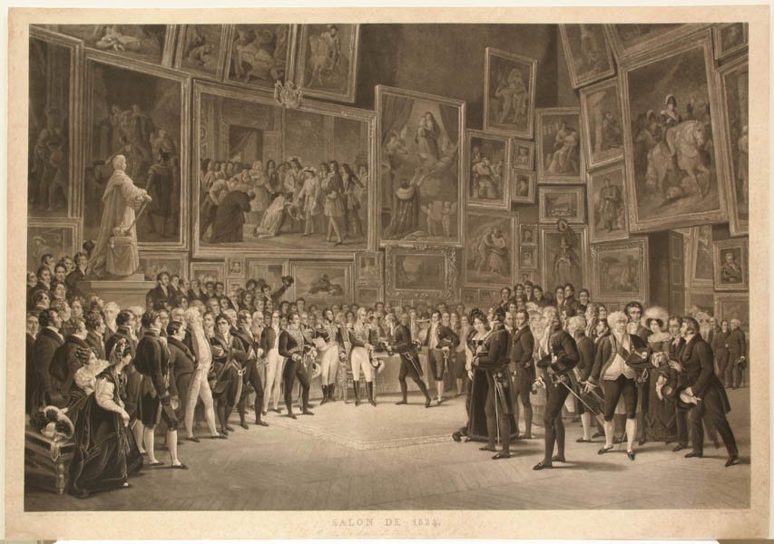 Salong fra 1824 av after Francois Joseph Heim