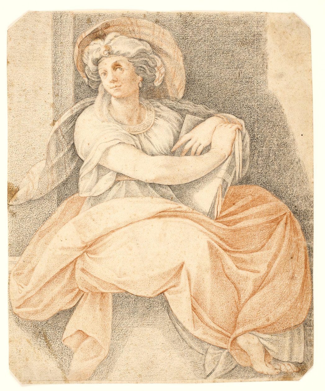 Den persiske sibyllen av after Cavalier d