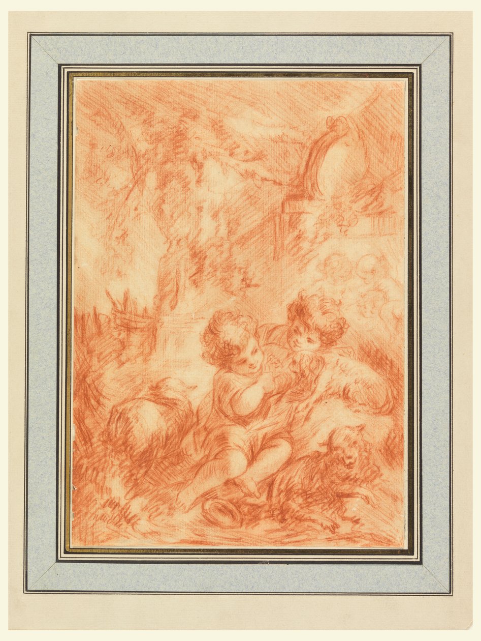 To barn av after Francois Boucher