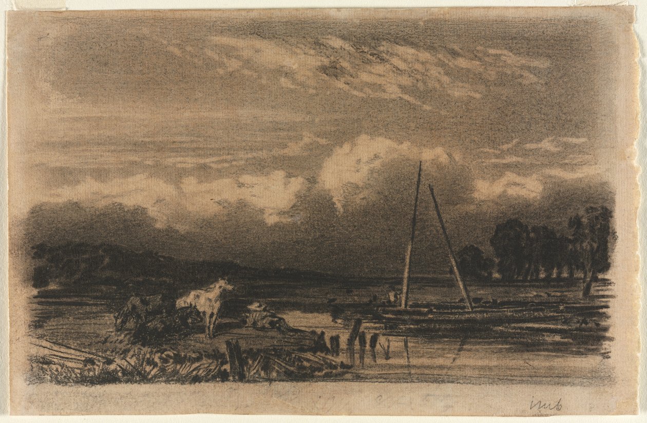 English View, etter Jules Dupré av after Jules Dupré