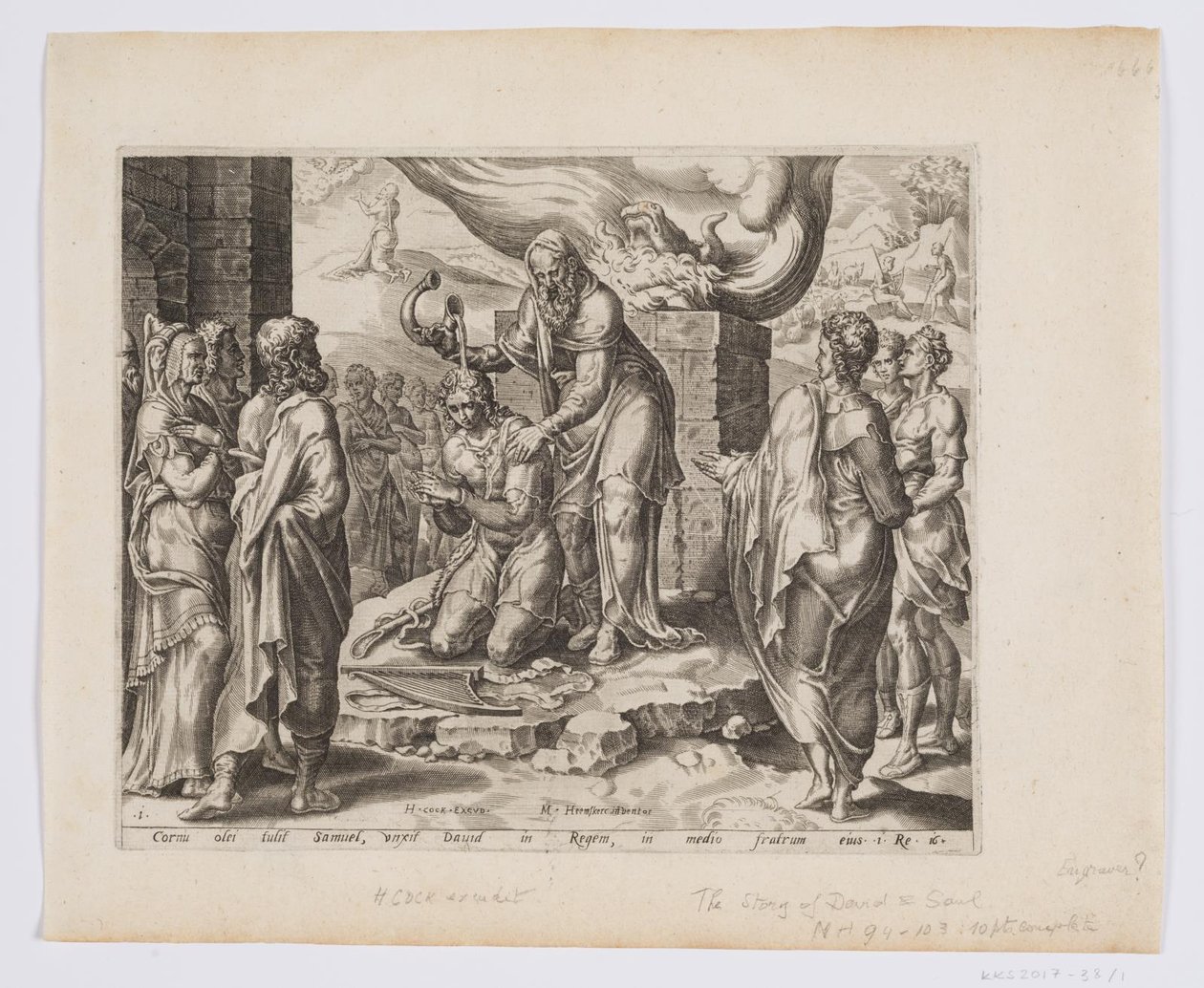 Samuel salver David av after Maarten van Heemskerck