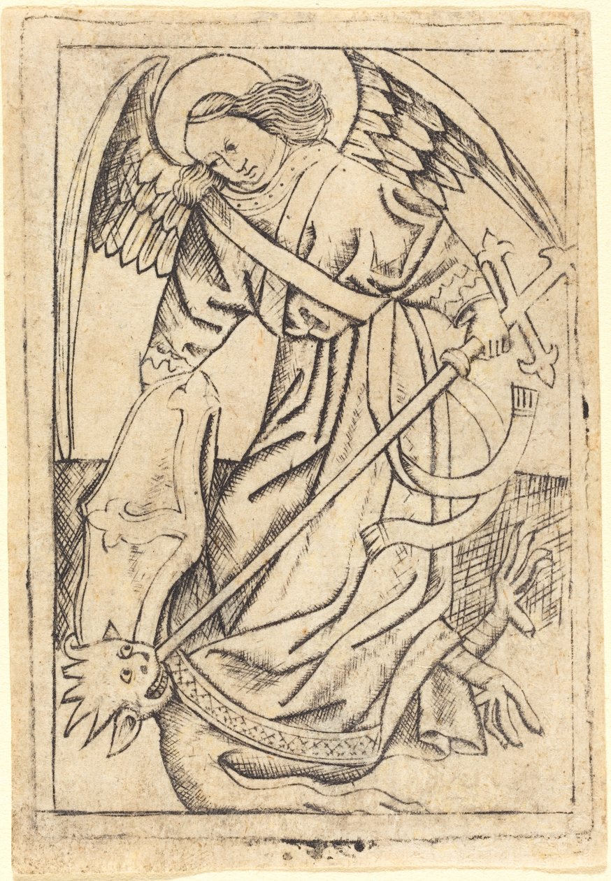 Saint Michael av after Master E.S.