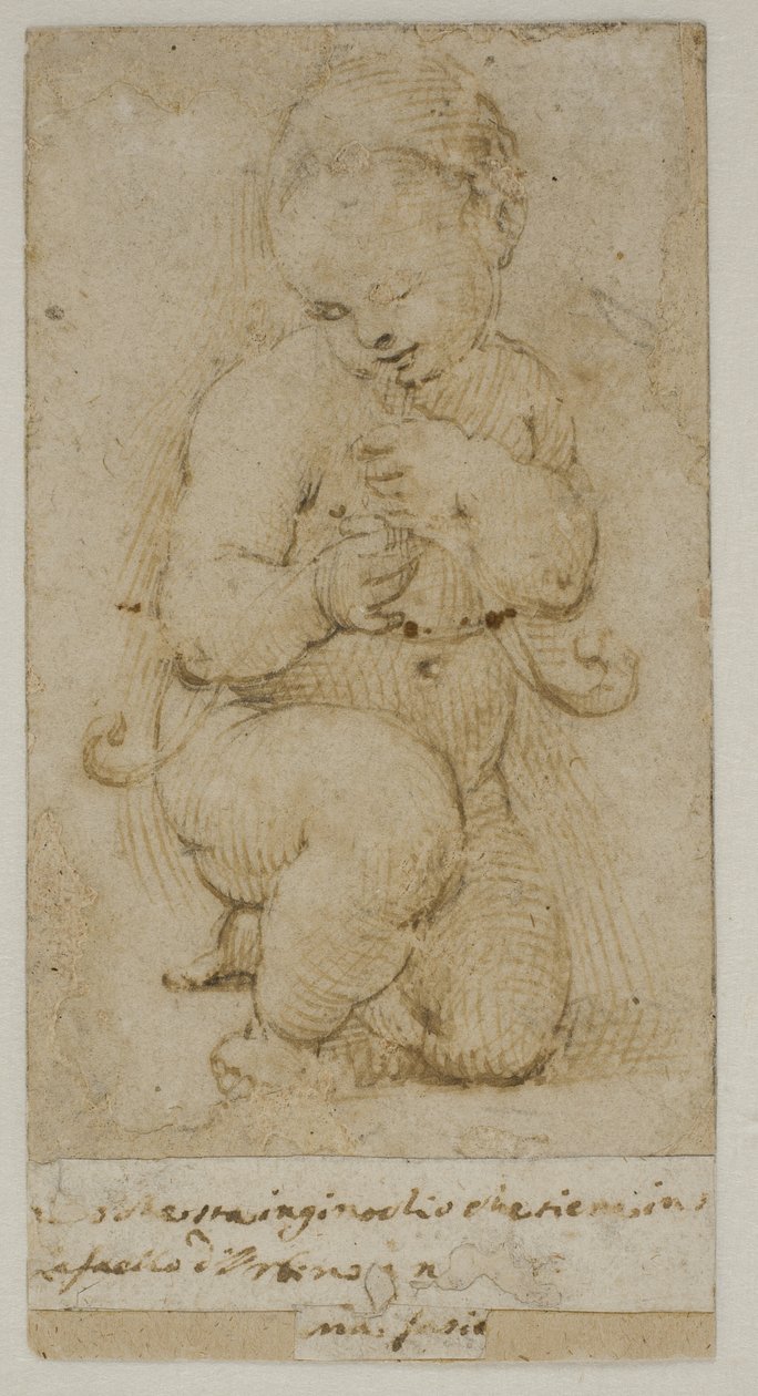 Spedbarnet døperen Johannes av after Raphael