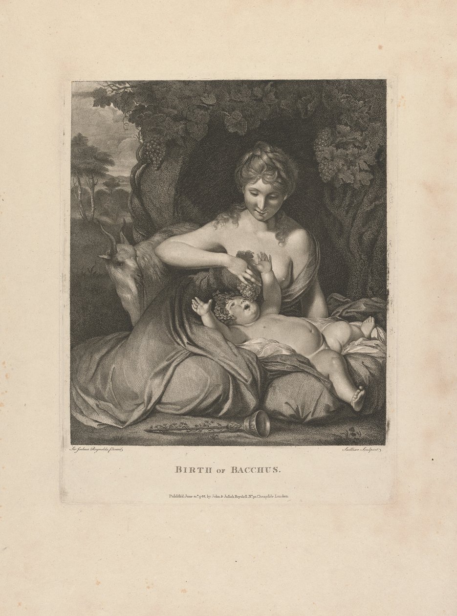 Fødsel av Bacchus av after Sir Joshua Reynolds