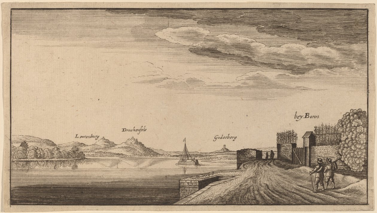 Utsikt over Lewenberg av after Wenceslaus Hollar