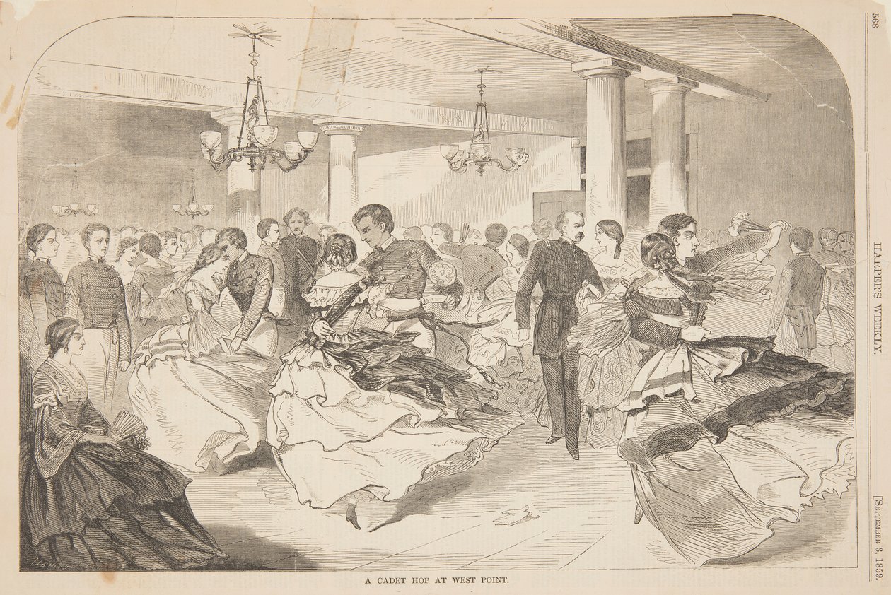 Et kadetthopp på West Point av after Winslow Homer