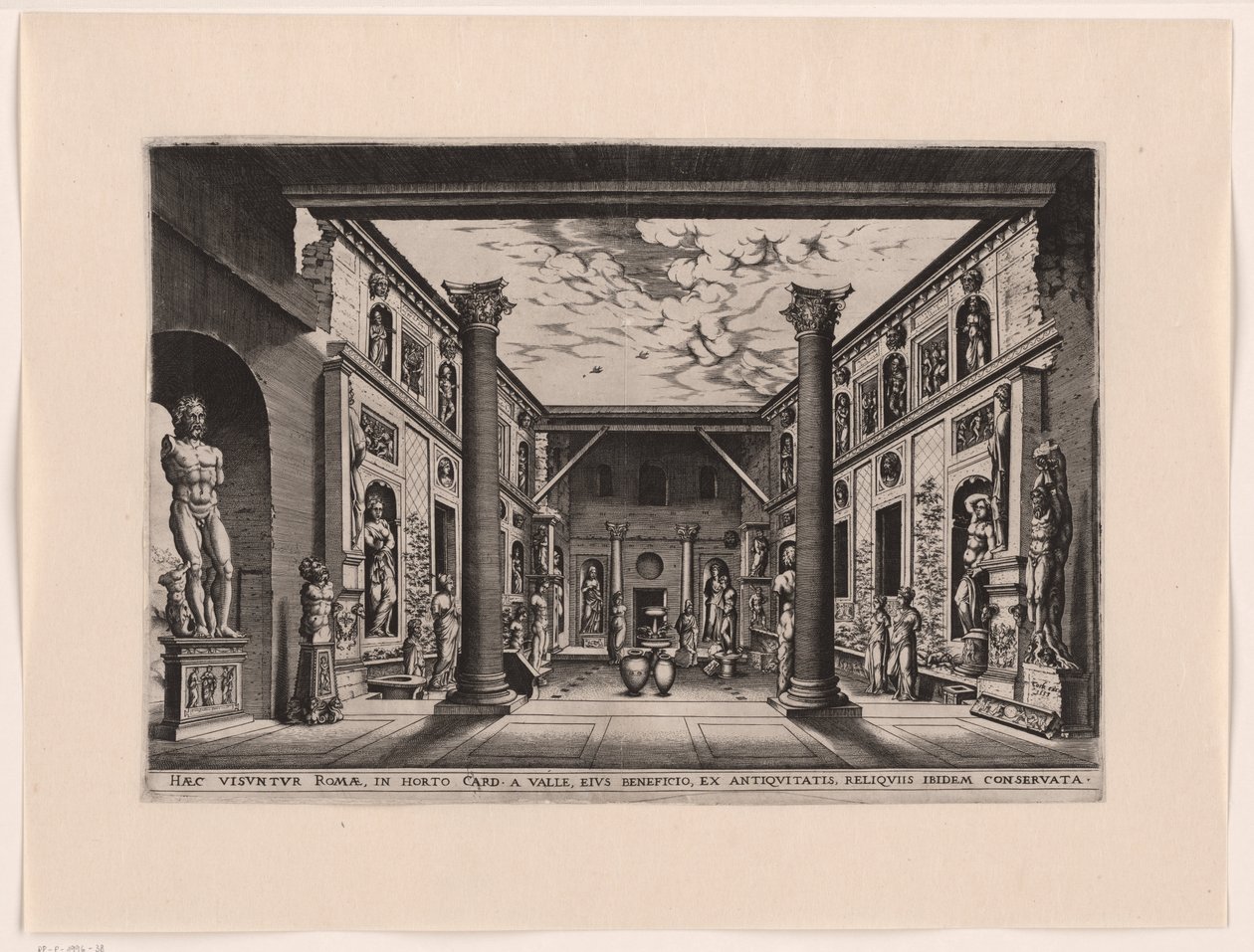 Beeldentuin i Palazzo Valle, Capranica av anonymous (attributed to)