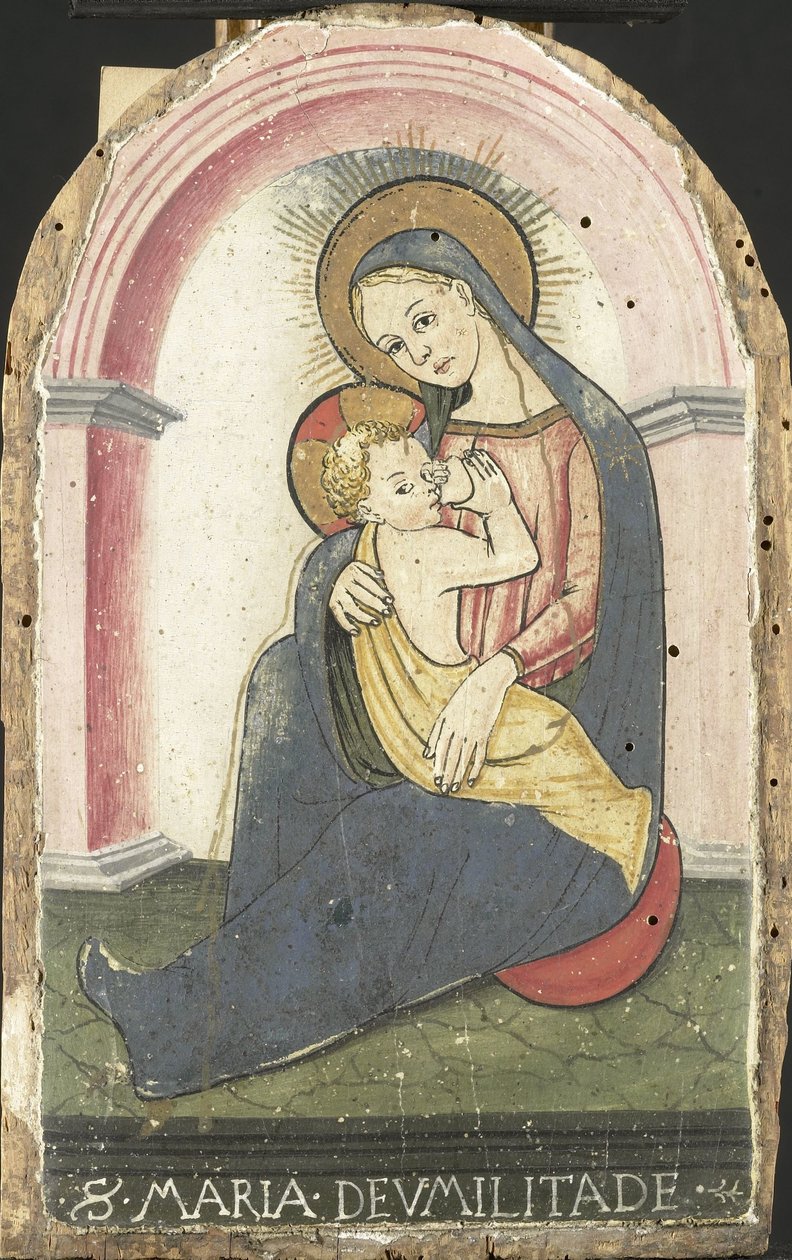 Madonna van de nederigheid Madonna dell'humiltà av anonymous (falsification of)