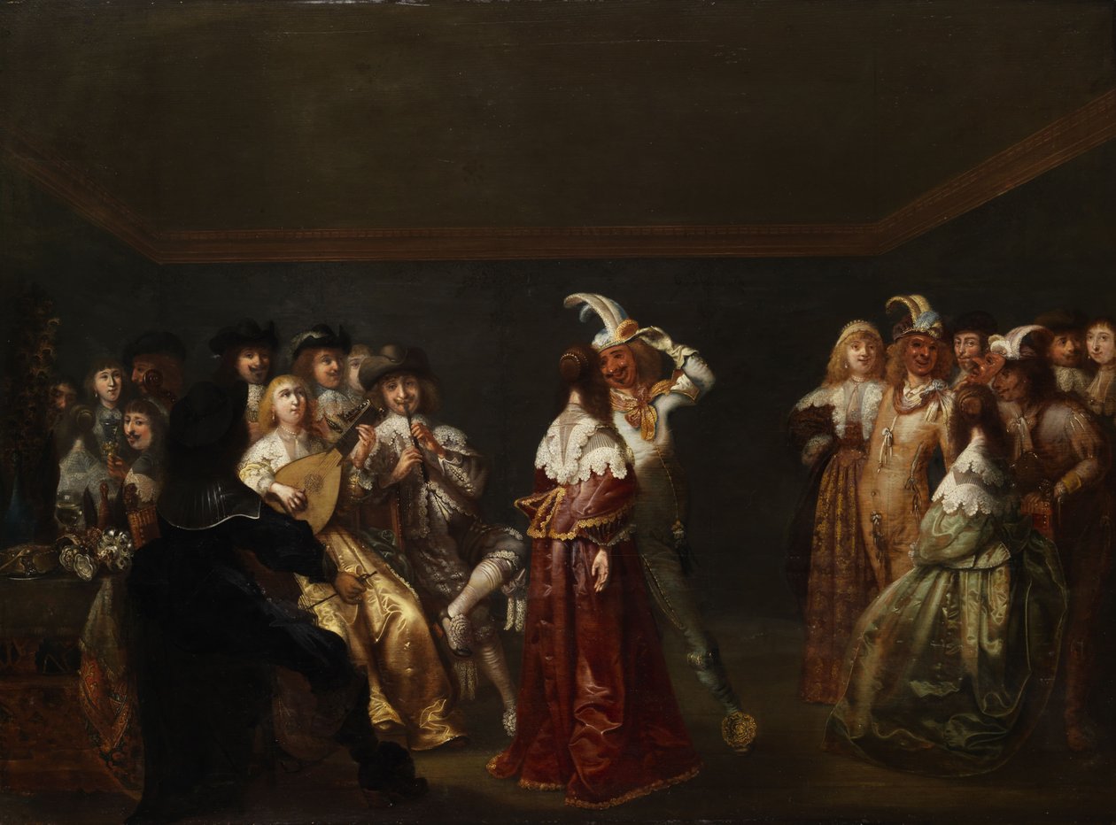 Dansen av dårer av attributed to Palamedes Palamedesz