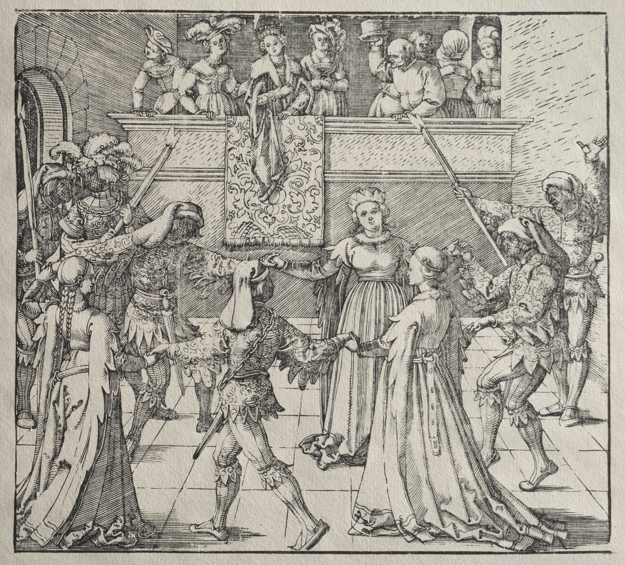 Maskeraden av attributed to Albrecht Dürer
