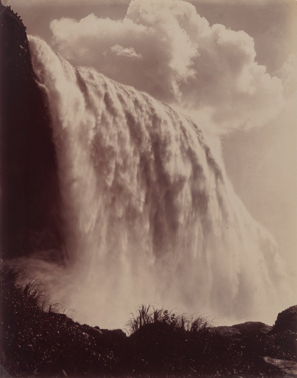 Niagara Falls av attributed to Charles Bierstadt