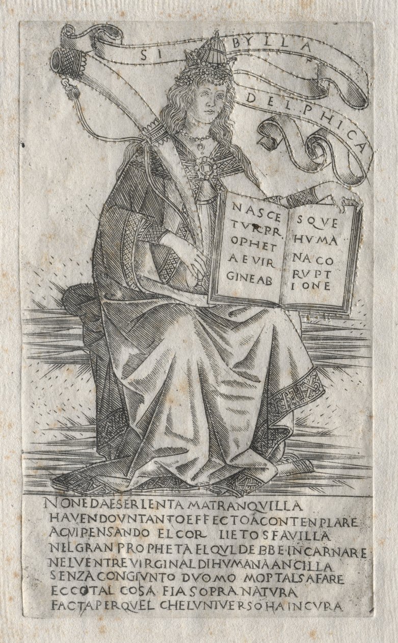 Sibyllene: Den Delphian Sibyll av attributed to Francesco Rosselli