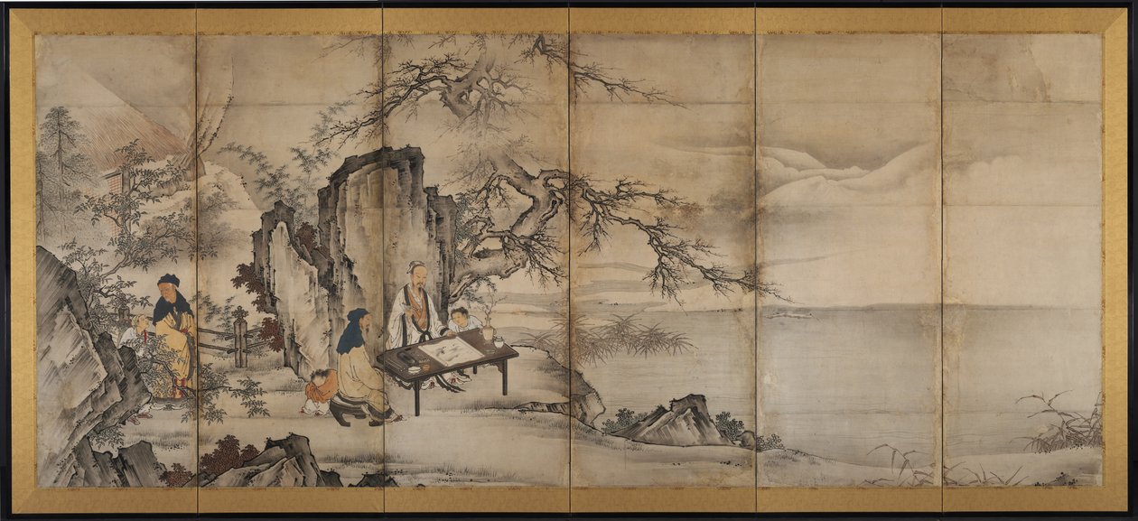 De fire prestasjonene av attributed to Kano Shōei