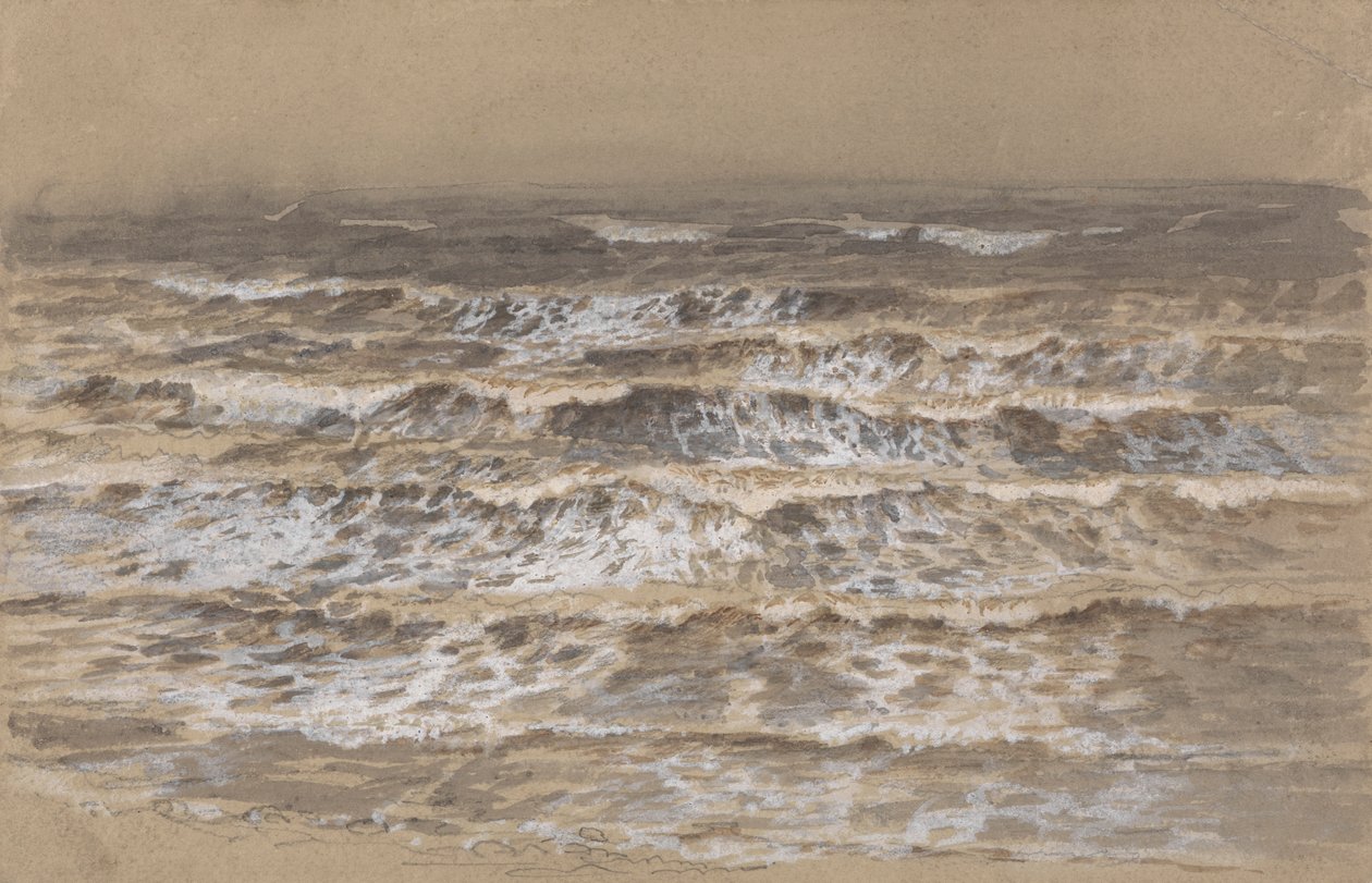 Studie av bølger av attributed to Samuel Palmer