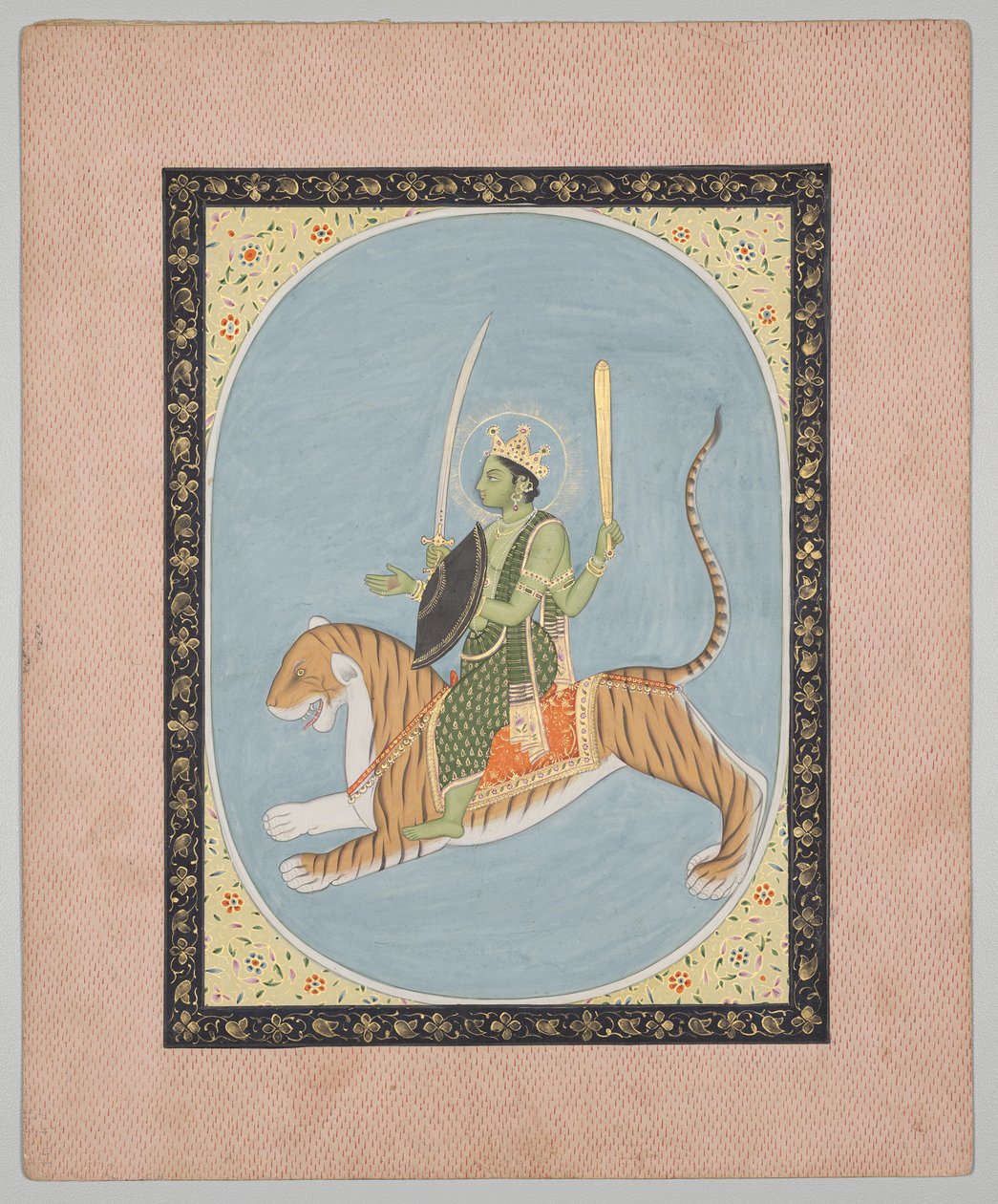 Mars, fra en Mandi Astrology Series av attributed to Sanju