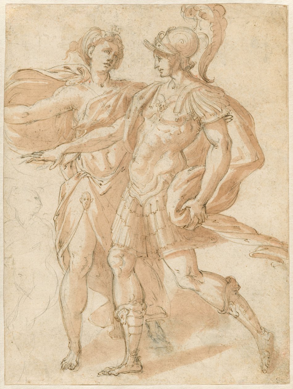 Mars og Diana [recto] av called Bertoia Jacopo Zanguidi