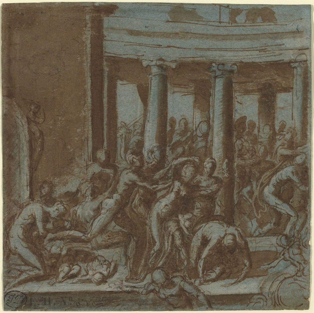 Massacre of the Innocents [recto] av called Bertoia Jacopo Zanguidi