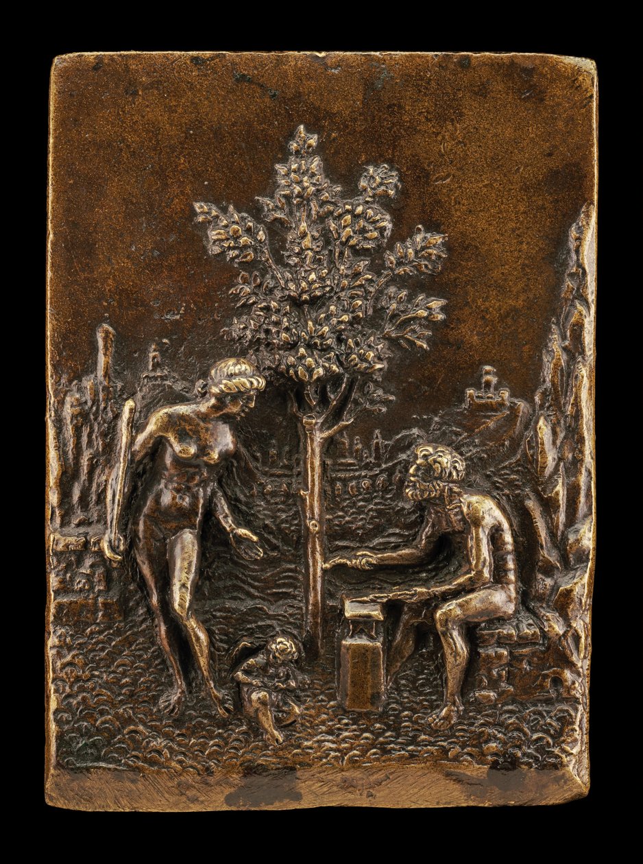 Venus, Amor og Vulkan av called Riccio Andrea Briosco