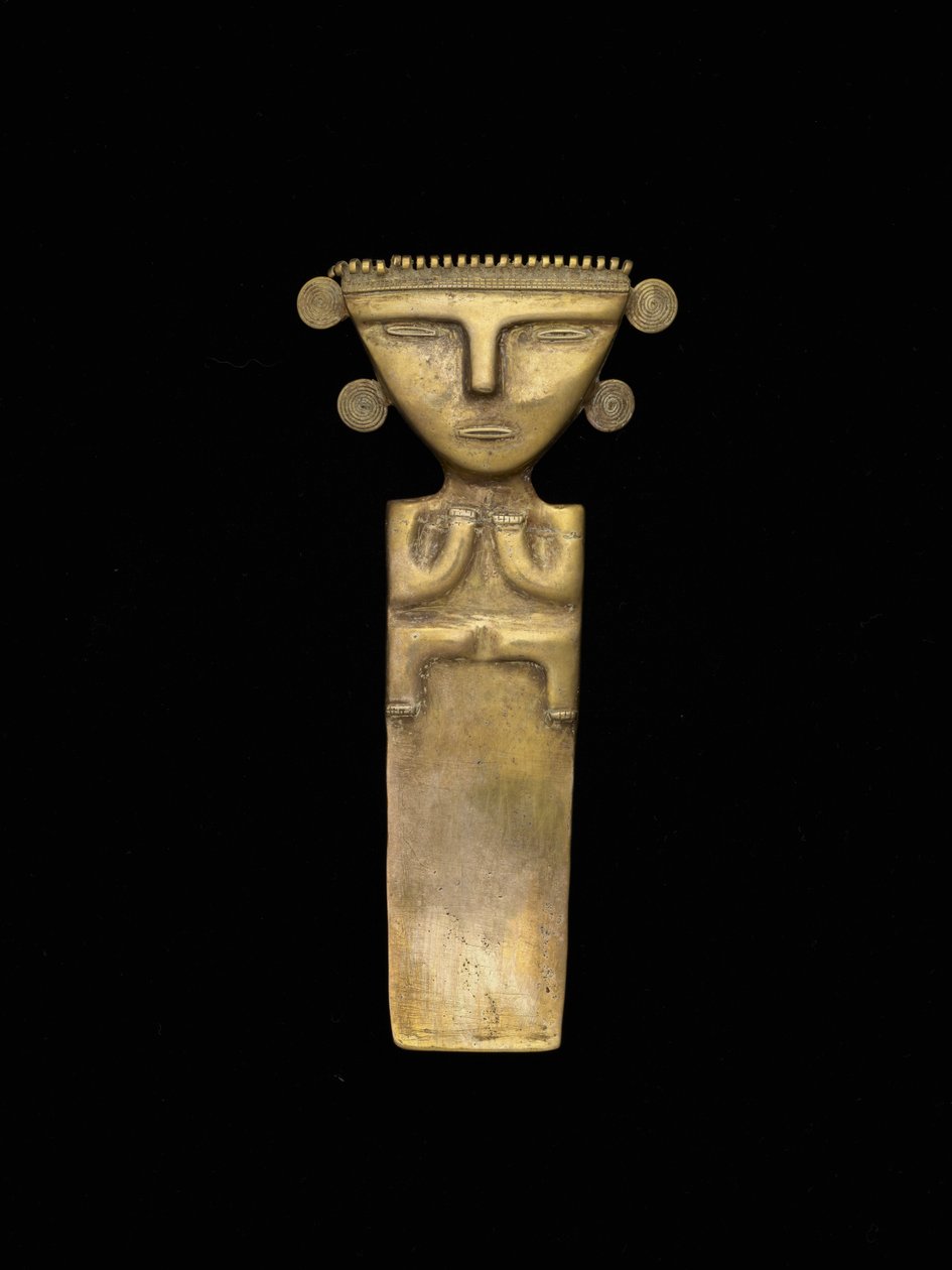 Figuranheng, 200-1600 e.Kr. (gull) av civilization Quimbaya