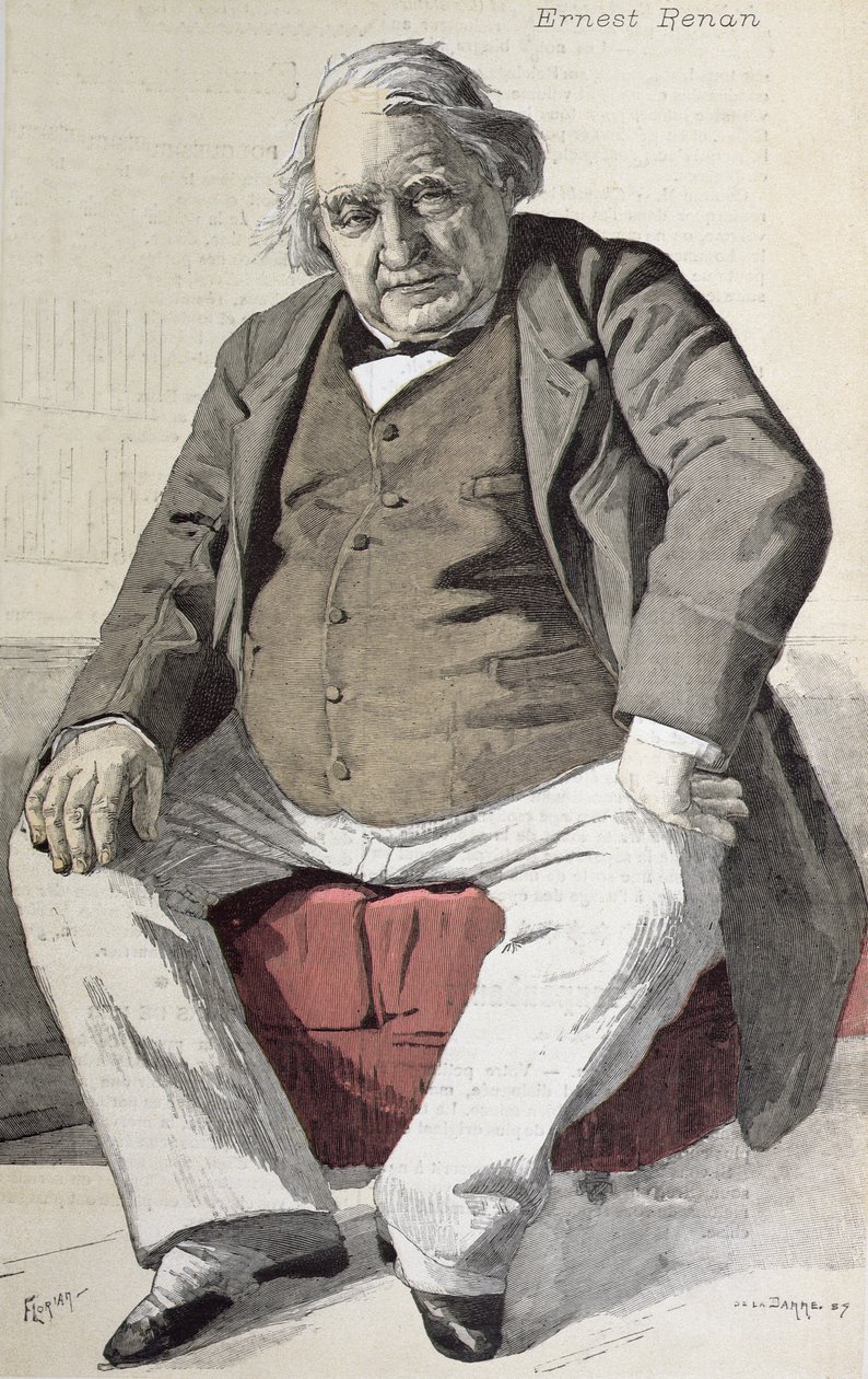 Portrett av Ernest Renan (1823-92), fra 