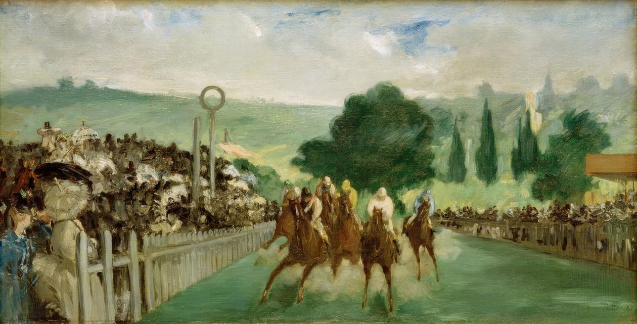 Løp på Longchamp av Édouard Manet