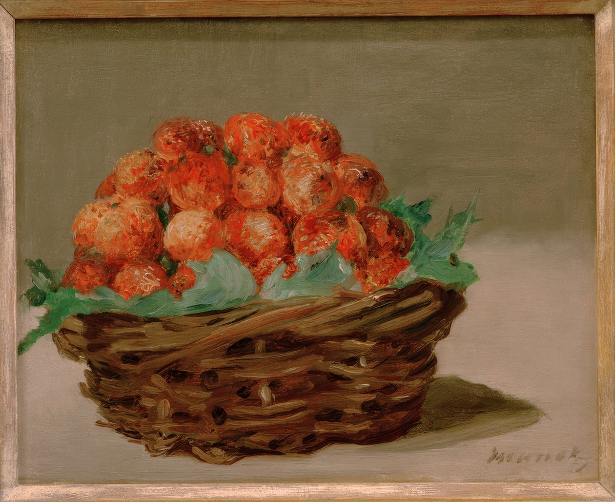 Jordbærkurv av Édouard Manet