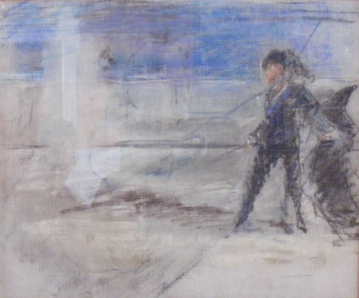 Hamlet og spøkelse av Édouard Manet