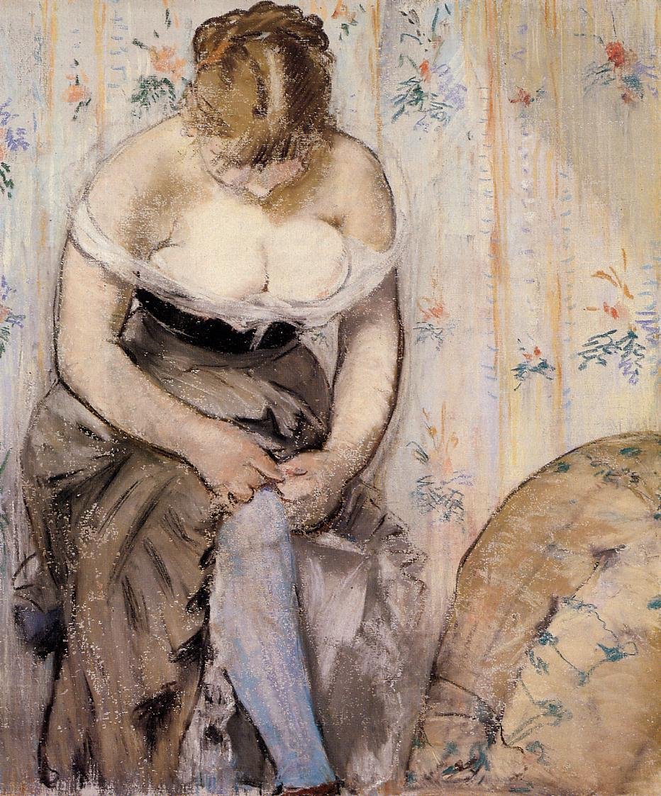 Strømpebåndet av Édouard Manet
