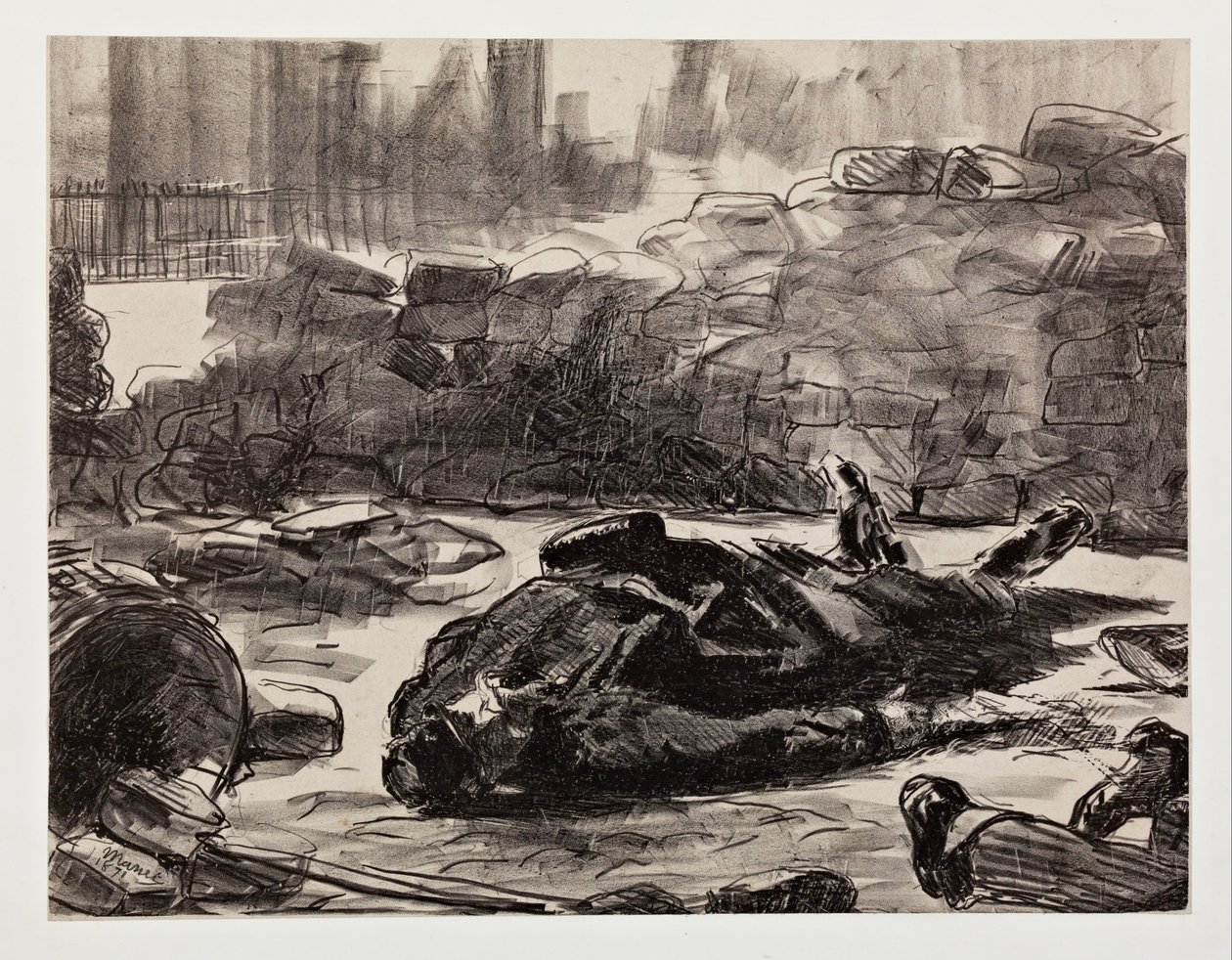 Borgerkrig av Édouard Manet
