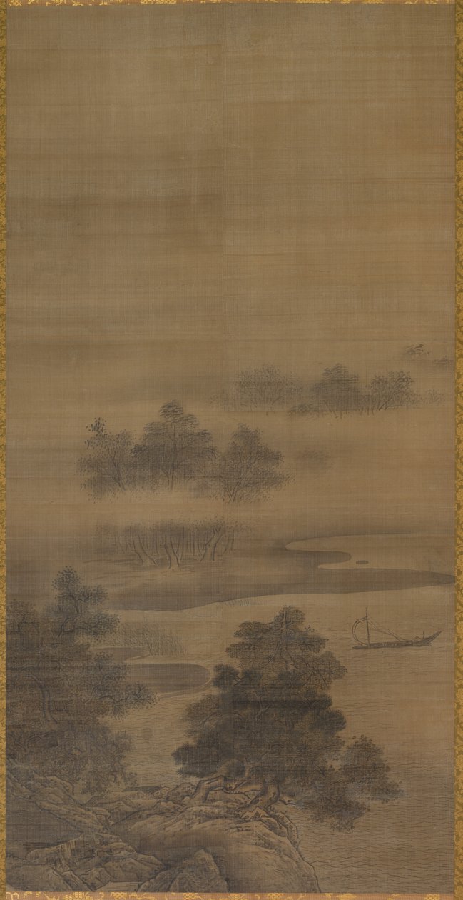 Landskap av follower of Sesshū Tōyō
