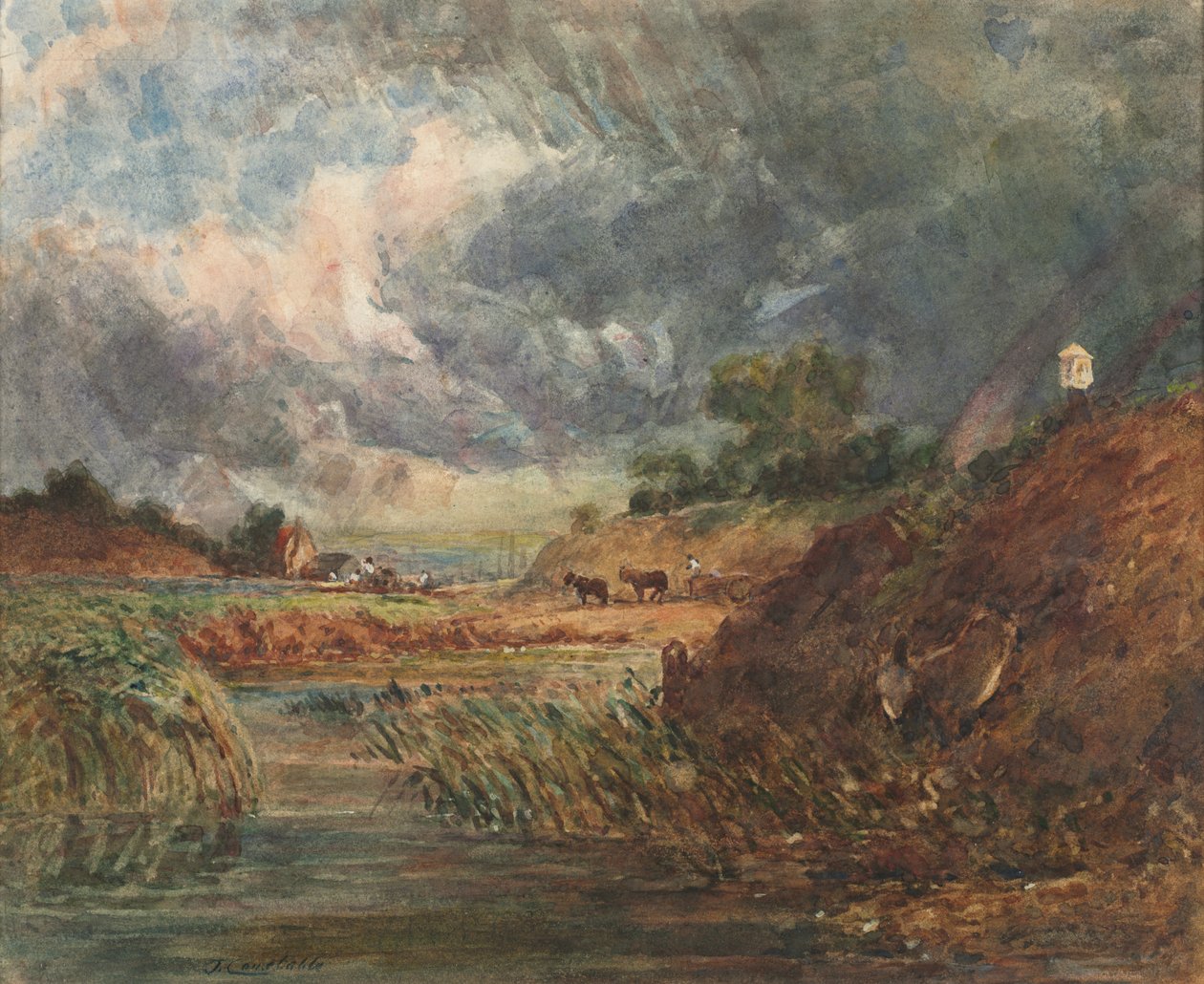 Hampstead Heath av imitator of John Constable