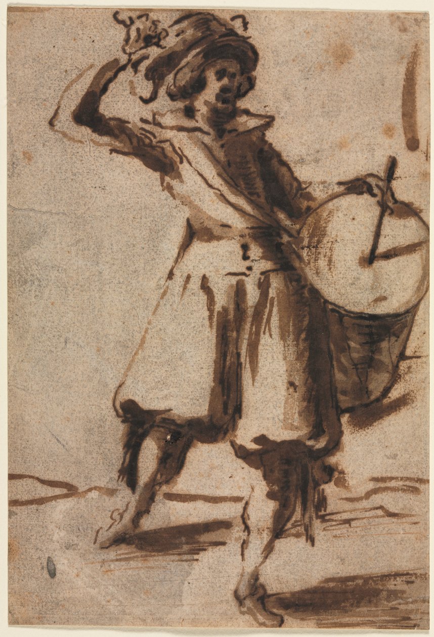 Trommeslageren av manner of Jacques Callot