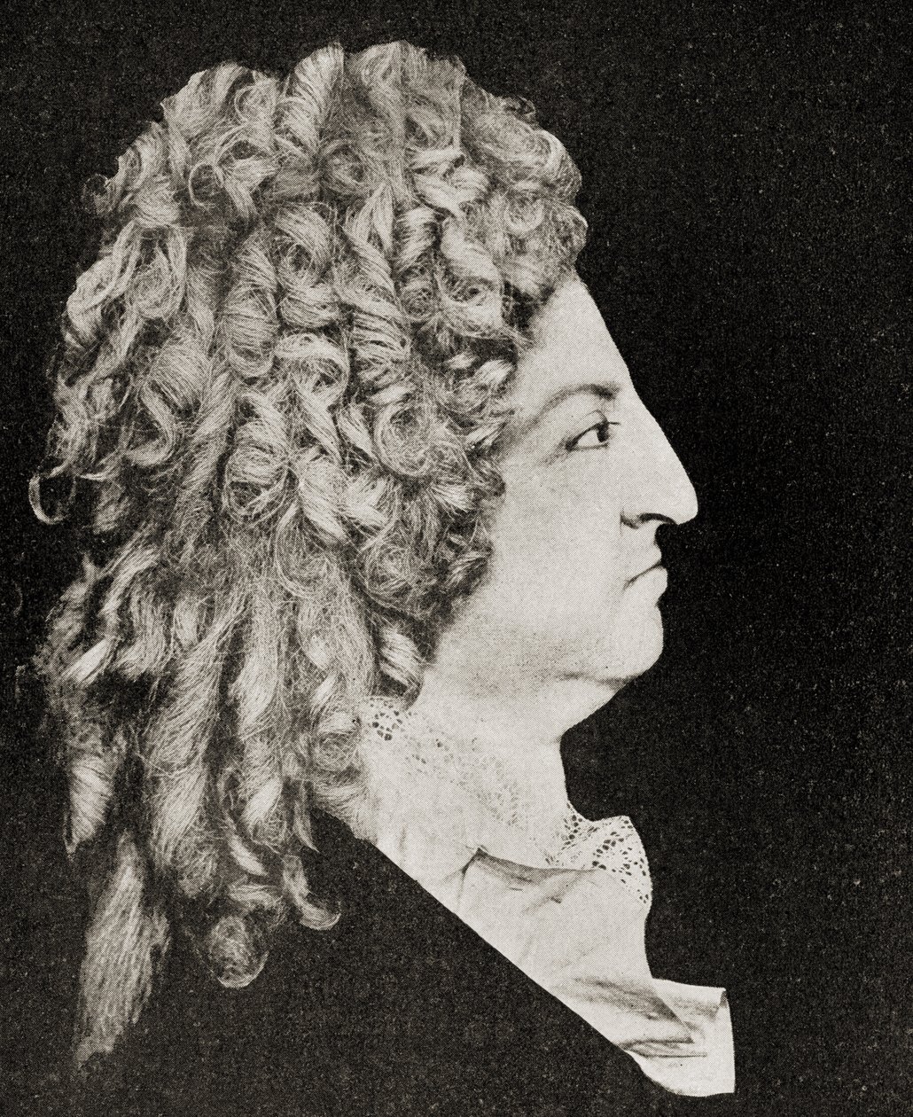 Ludvig XIV (1638-1715) konge av Frankrike i 1706 av Antoine Benoist or Benoit du Cercle