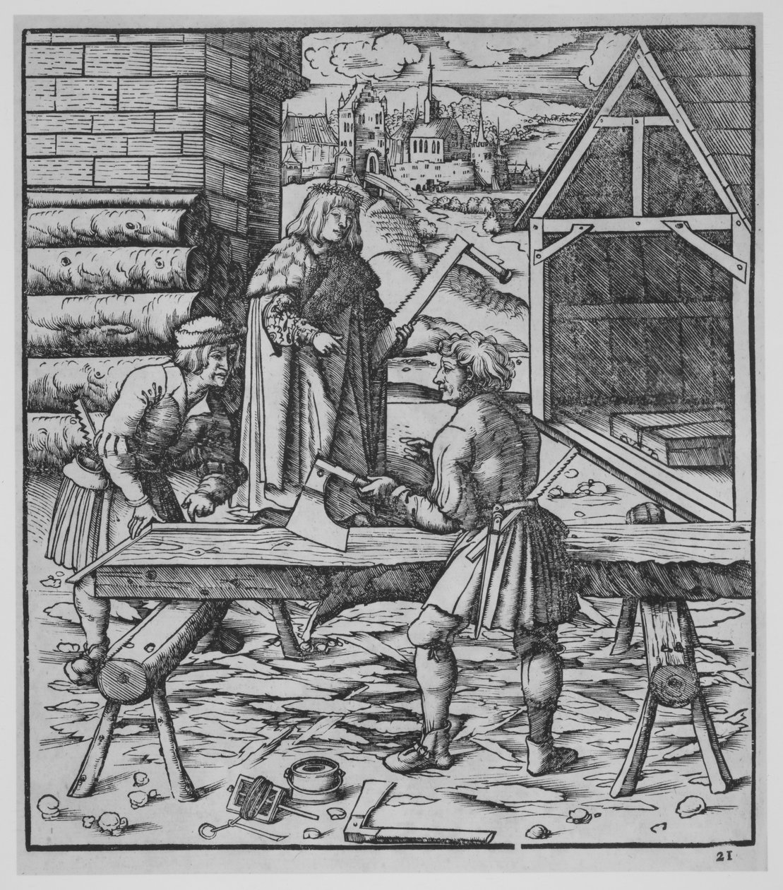 Snekkere, ca.1500. av the Elder Hans Burgkmair