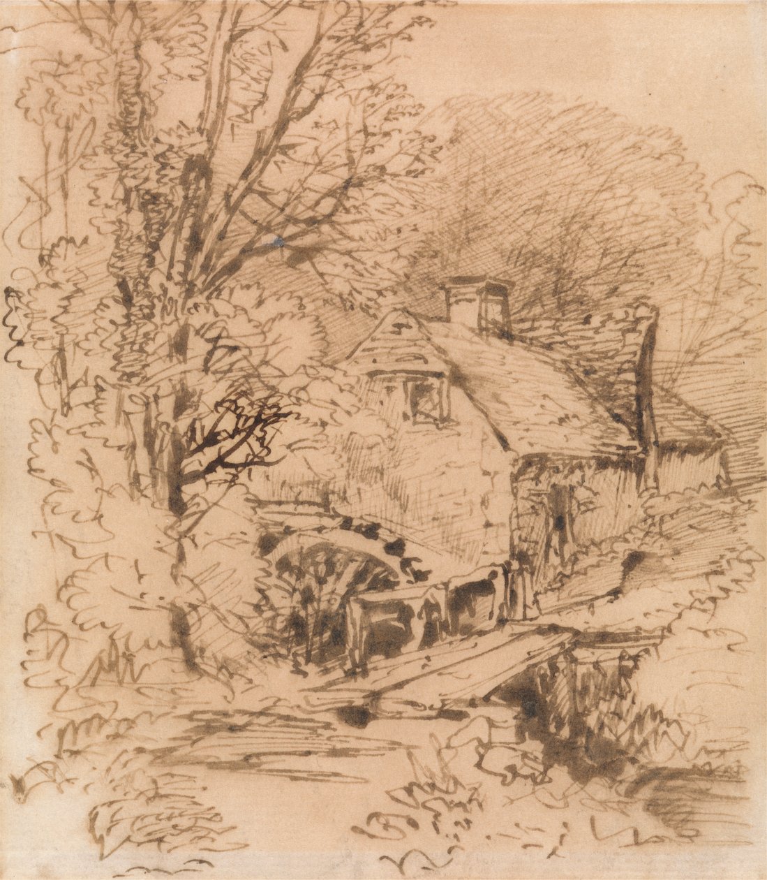 Mill nær Newbury av unknown artist
formerly John Constable