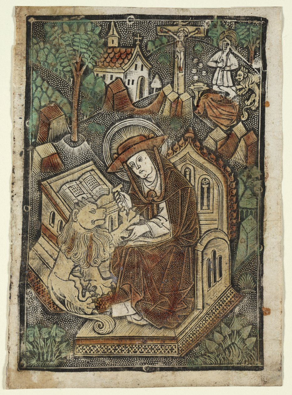St. Jerome av workshop of Kölner Wappenschild
