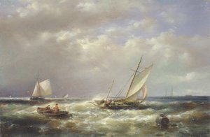 Fiskebåter utenfor kysten
