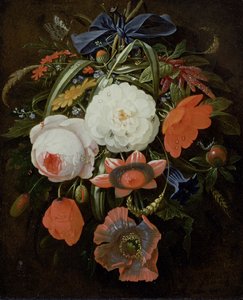Stilleben med hengende blomster