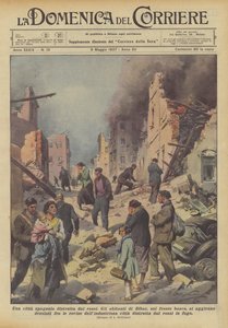 En spansk by ødelagt av de røde