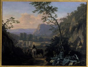 Sørlandskap med Rider, 1654