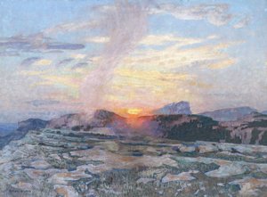 Solnedgang i Provence, ca. 1927