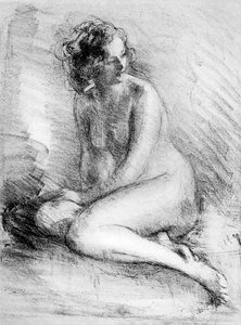 Nakenstudie, 1913.