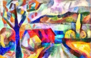 fallende blader, 2017, (blandet media)