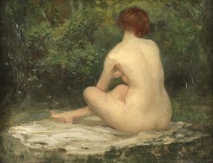 Sittende naken