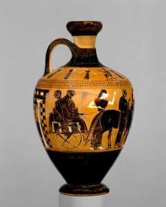 Lekythos, ca. 550–530 f.Kr. (terrakotta)