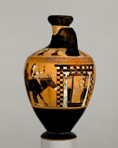 Terracotta lekythos, ca. 550–530 f.Kr. (terrakotta)
