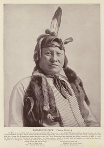 Regn-i-ansiktet, Sioux-indianer