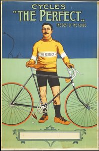 Plakatannonsering Den perfekte sykkelen, 1895