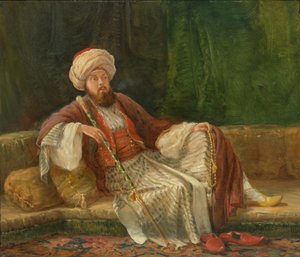 Western Gentleman i orientalsk kostyme.