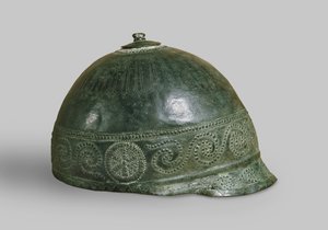 Hjelm, italiensk-keltisk, 3. århundre f.Kr. (bronse)